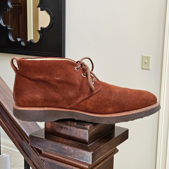 Samuel Hubbard Men's Suede Chukka Boots, Chestnut, Sz 12 - Picture 8 of 16